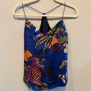 J. Crew Blue Floral Camisole